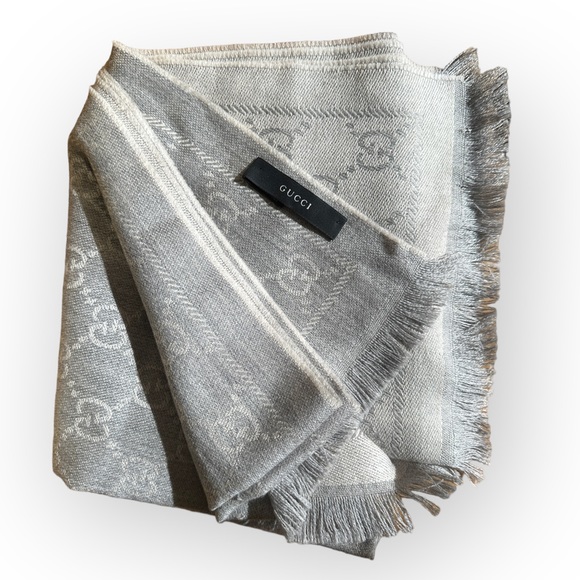 Gucci Accessories - Gucci Wool Scarf/Shawl - Reversible EUC